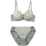 シアーレースフラワー 3/4カップブラ&ショーツ | palissee | 詳細画像14