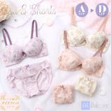 フェミニンフラワーガーデンプリント ３/４カップブラ＆ショーツ  | palissee | 詳細画像1 