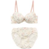 【EFカップ】フェミニンフラワーガーデンプリント ３/４カップブラ＆ショーツ  | palissee | 詳細画像10 