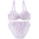 【EFカップ】クラシカルフラワープリント ３/４カップブラ＆ショーツ  | palissee | 詳細画像15 