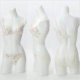 【EFカップ】クラシカルフラワープリント ３/４カップブラ＆ショーツ  | palissee | 詳細画像6 