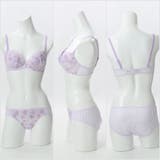 【EFカップ】クラシカルフラワープリント ３/４カップブラ＆ショーツ  | palissee | 詳細画像8 