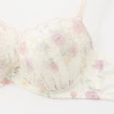 【EFカップ】クラシカルフラワープリント ３/４カップブラ＆ショーツ  | palissee | 詳細画像9 