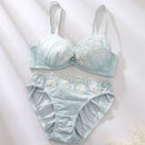 グリーン | ペタルラフィネ３/４カップブラ＆ショーツ  | palissee