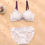 アイボリー | ニュアンスフルール3/4カップブラ&ショーツ | palissee