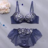 ネイビー | ジョリーマリエ3/4カップブラ&ショーツ | palissee