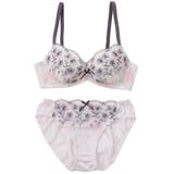 【EFカップ】グラデーションシアーフラワー3/4カップブラ&ショーツ | palissee | 詳細画像13