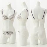 【EFカップ】グラデーションシアーフラワー3/4カップブラ&ショーツ | palissee | 詳細画像2