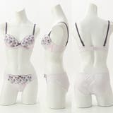 【EFカップ】グラデーションシアーフラワー3/4カップブラ&ショーツ | palissee | 詳細画像3