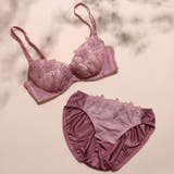 ピンク | 【EFカップ】アップリケフルール3/4カップブラ&ショーツ | palissee