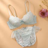 ミント | フレンチガーリー3/4カップブラ&ショーツ  | palissee