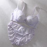 パープル | フェアリーブーケ ３/４カップブラ＆ショーツ  | palissee