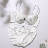 アイボリー | ダスティフルール3/4カップブラ&ショーツ | palissee