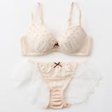 【EFカップ】ミニョンフルール３/４カップブラ＆バックレースフレアショーツ  | palissee | 詳細画像15 