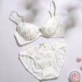 アイボリー | 【EFカップ】フルーレット３/４カップブラ＆ショーツ  | palissee