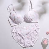 パープル | 【EFカップ】フルーレット３/４カップブラ＆ショーツ  | palissee