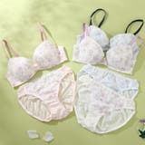 【EFカップ】アンティークフラワープリント３/４カップブラ＆ショーツ  | palissee | 詳細画像15 