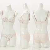 【EFカップ】アンティークフラワープリント３/４カップブラ＆ショーツ  | palissee | 詳細画像3 