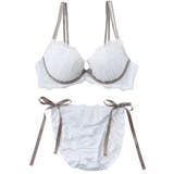 3wayストラップフラワーレース3/4カップブラ&ショーツ | palissee | 詳細画像14