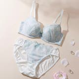 ミント | ロマンティックローズプリント3/4カップブラ&ショーツ | palissee