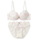 【EFカップ】ロマンティックローズプリント３/４カップブラ＆ショーツ  | palissee | 詳細画像12 