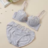 パープル | フェリシテフルール3/4カップブラ&ショーツ | palissee