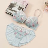 グリーン | ロココ調クラシカルローズ３/４カップブラ＆ショーツ  | palissee