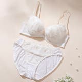 アイボリー | 【EFカップ】アザレアラメレース3/4カップブラ&ショーツ | palissee
