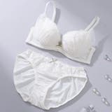 アイボリー | フラッフィーチュール3/4カップブラ&ショーツ | palissee