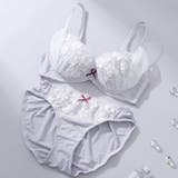 グレー | フラッフィーチュール3/4カップブラ&ショーツ | palissee