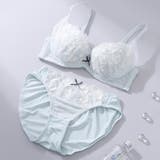 カーキ | フラッフィーチュール3/4カップブラ&ショーツ | palissee