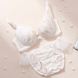 アイボリー | フレンチガーリー3/4カップブラ&ショーツ | palissee