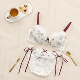 アイボリー | クラシカルガーリー3/4カップブラ&バックレースフレアショーツ | palissee