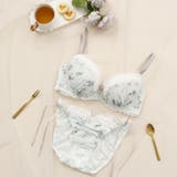 ミント | クラシカルガーリー3/4カップブラ&バックレースフレアショーツ | palissee