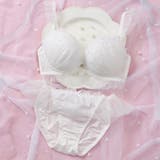 オフホワイト | 【EFカップ】プリンセスフリル３/４カップブラ＆ショーツ | palissee