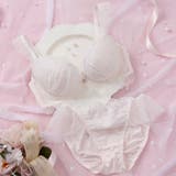 ピンク | 【EFカップ】プリンセスフリル３/４カップブラ＆ショーツ | palissee