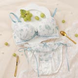 グリーン | 【EFカップ】レザンリュバン3/4カップブラ&ショーツ | palissee