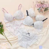 【EFカップ】ペールフローラル３/４カップブラ＆ショーツ  | palissee | 詳細画像1 