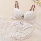 ピンク | フルーロンレース3/4カップブラ&ショーツ | palissee