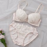 ピンク | 【EFカップ】クレールフローラル３/４カップブラ＆ショーツ  | palissee