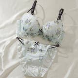 ミント | 【EFカップ】バイカラーローズ3/4カップブラ&ショーツ | palissee