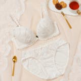 アイボリー | プティブーケ３/４カップブラ＆ショーツ  | palissee