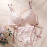 ピンク | 3wayダブルストラップ3/4カップブラ&ショーツ | palissee