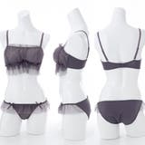 girly frill tulle3/4カップブラ&ショーツ | palissee | 詳細画像4