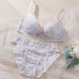 パープル | 【EFカップ】クレールブーケ３/４カップブラ＆ショーツ  | palissee