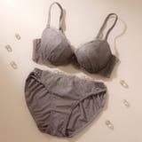 ブラウン | 【EFカップ】アザレアラメレース３/４カップブラ＆ショーツ  | palissee
