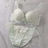ミント | 【EFカップ】セラフィーヌ３/４カップブラ＆ショーツ  | palissee