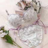 グレー | ミニョンブーケ3/4カップブラ&ショーツ | palissee