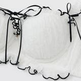 《脇高設計 2wayストラップレス》モワルーレースアップ３ ４カップブラ＆ショー… | palissee | 詳細画像14 