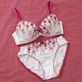 レッド | チューリップブーケ ３/４カップブラ＆ショーツ  | palissee